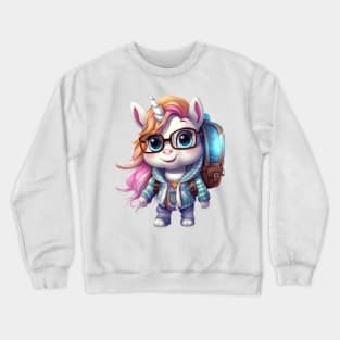 Back To School Unicorn Crewneck Sweatshirt